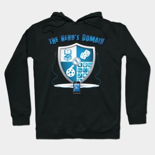 Nerd's Domain Shield with Wordmark Hoodie